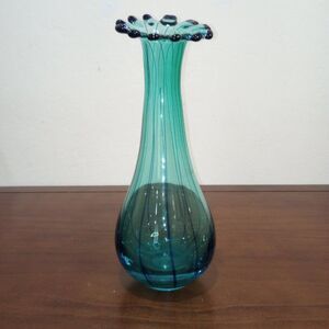 Green/Blue Flower Shaped Vase by Eastern